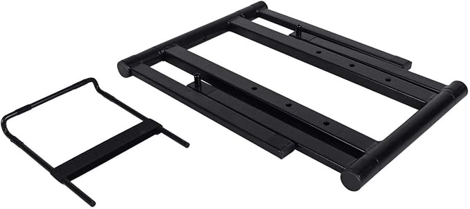 Rockville RLS2400 Lightweight Folding DJ Laptop Stand, Adjustable Height