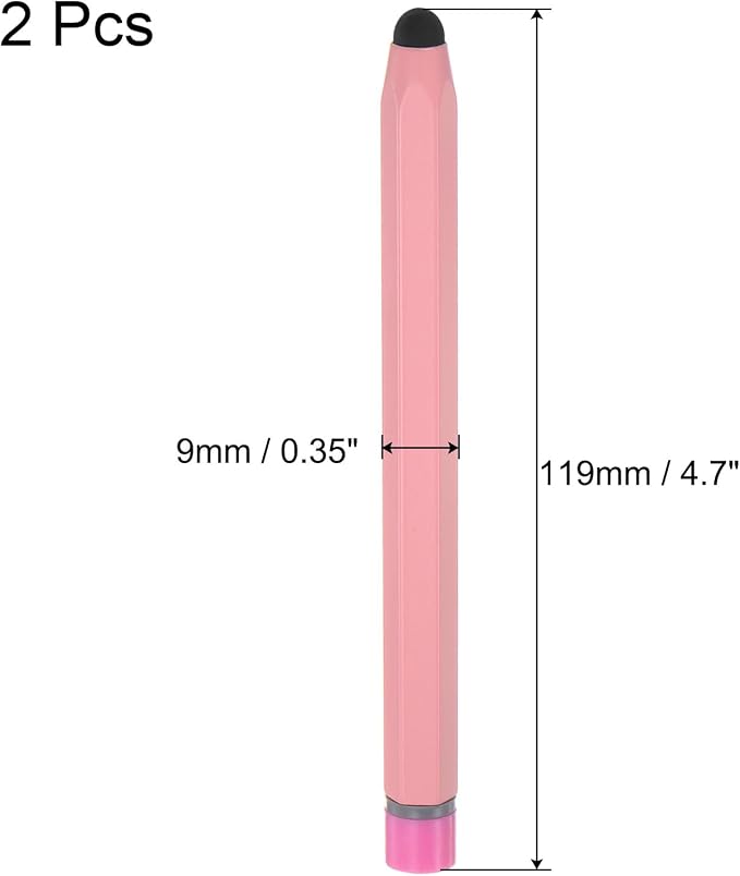 MECCANIXITY 2pcs Stylus Pens for Touch Screens Hexagon Crayon Stylus Pen