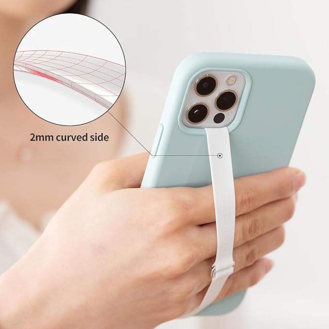 C-Shaped Clip Finger Phone Grip, Sinjimoru Silicone Cell Phone Strap