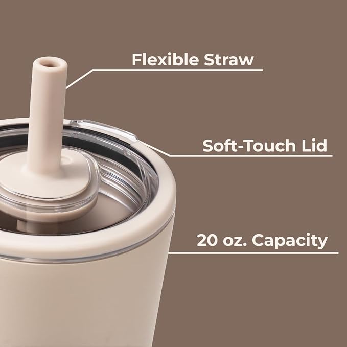HydroJug Everyday Tumbler 20 oz, Ceramic-Lined Straw Cup