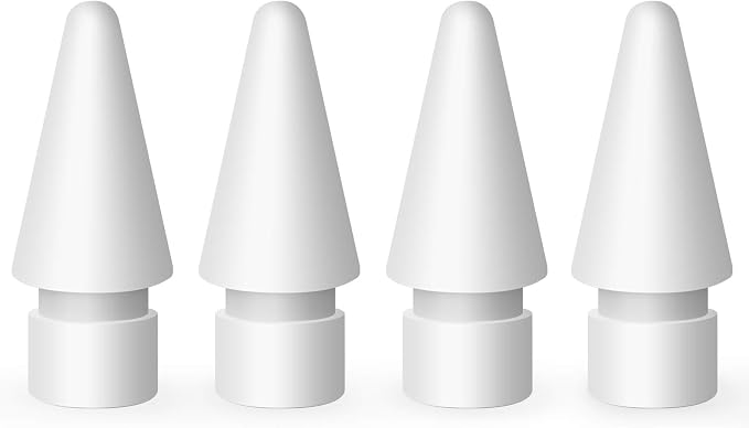MEKO 4 Pack Replacement Tips for Apple Pencil 1st Gen & 2nd Gen, Pen Nibs for
