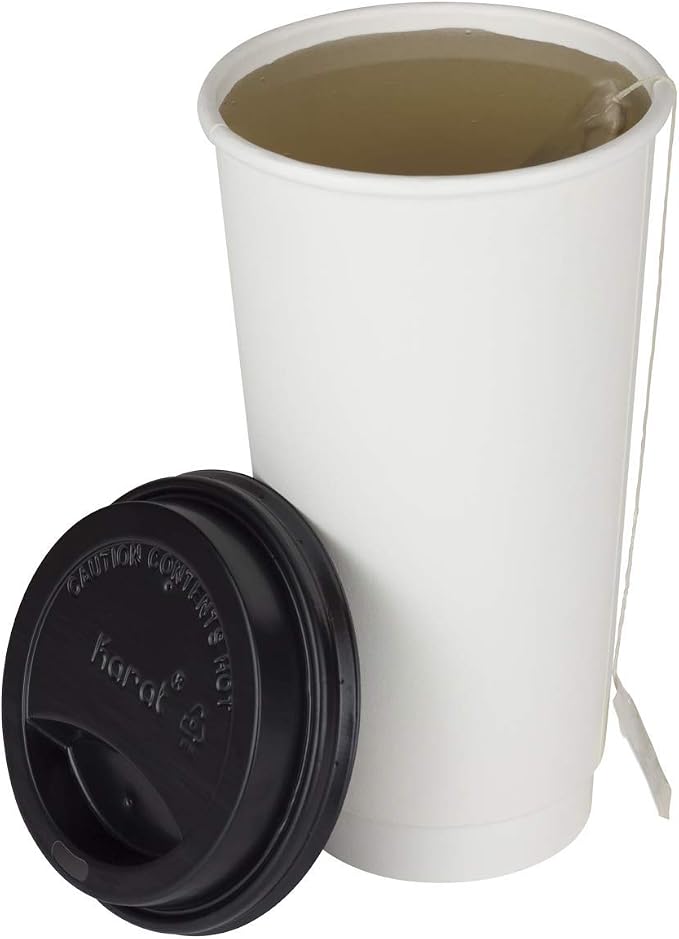 Karat C-KIC520W 20 oz. Insulated Paper Hot Cups