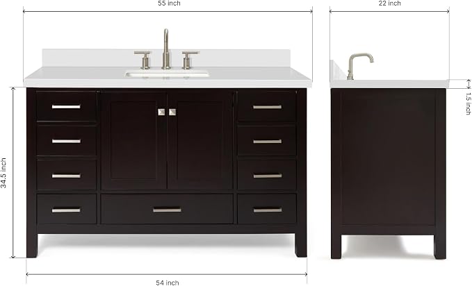 Bathroom Vanity 55" Inch