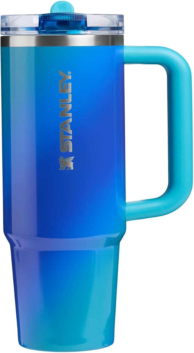 STANLEY Quencher ProTour Flipstraw Tumbler, 30 oz, Sea Glass Aura | Built-In