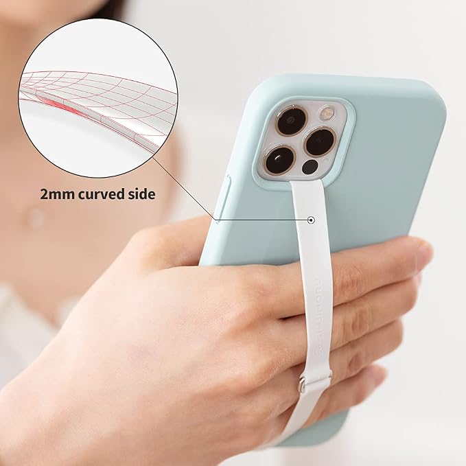 C-Shaped Clip Finger Phone Grip, Sinjimoru Silicone Cell Phone Strap