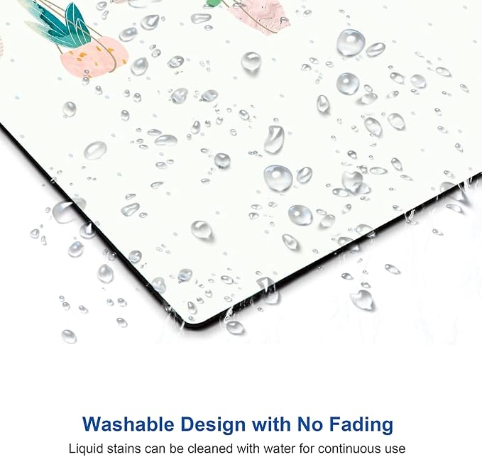 Mouse Pad, Plants Mouse Pad, Square Mouse Mat Waterproof Mousepad Non-Slip