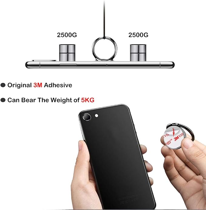 Cell Phone Ring Holder Stand, Cell Phone Grip Holder, Adhesive Phone Grip