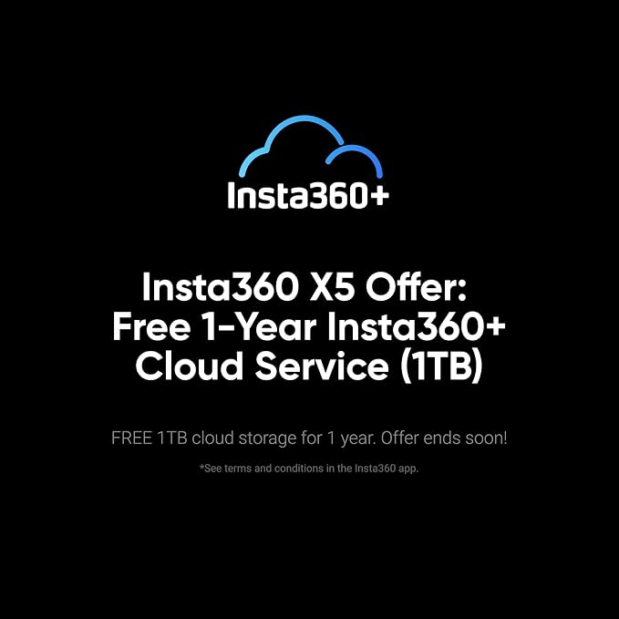 Insta360 X5 - Waterproof 8K 360° Action Camera, Leading Low Light, Invisible