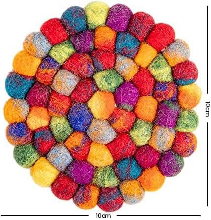 Round Felt Ball Coasters
