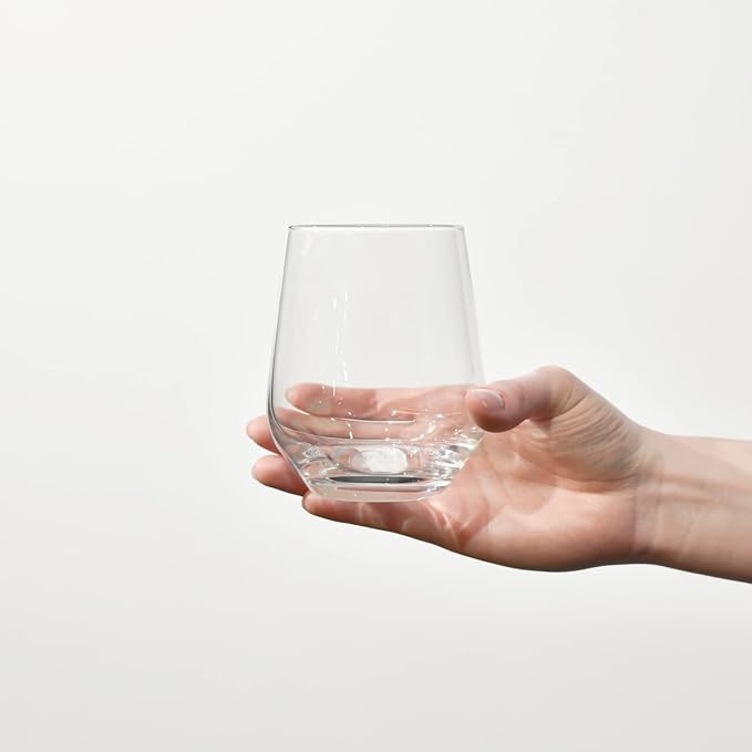 Krosno Water Drinking Glasses, 13.5 oz, Splendour Collection, Elegant Tumbler
