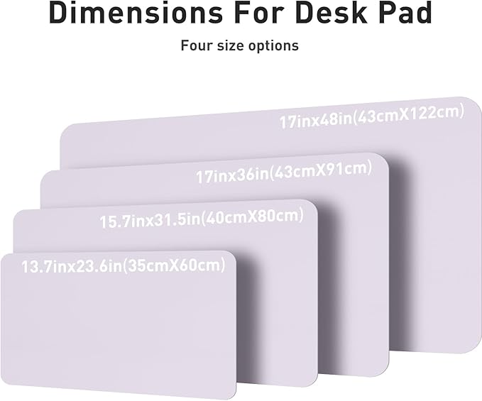 Aothia Large PU Leather Desk Pad Protector