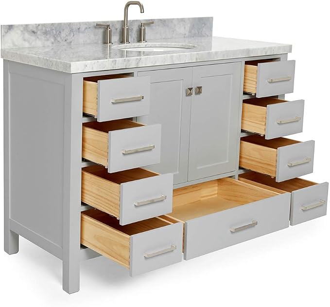 49" Grey Bathroom Vanity