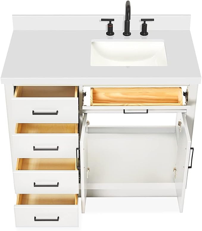 Bathroom Vanity 43" White