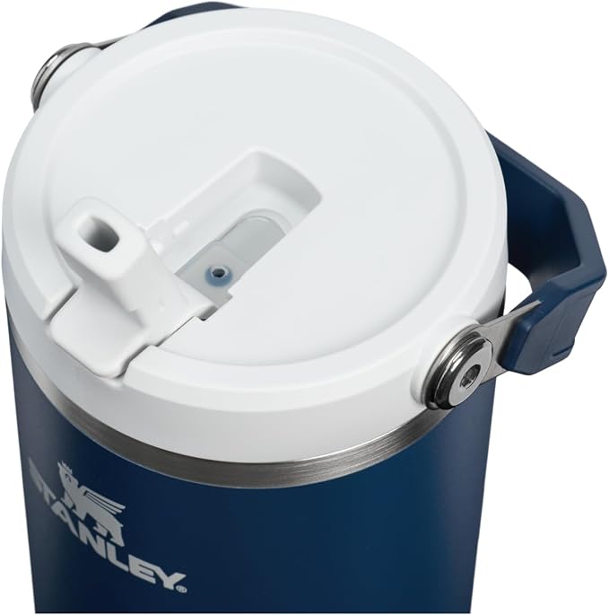 STANLEY IceFlow 2.0 Flip Straw Tumbler, 40 oz, Dark Navy | Easy Carry Handle |