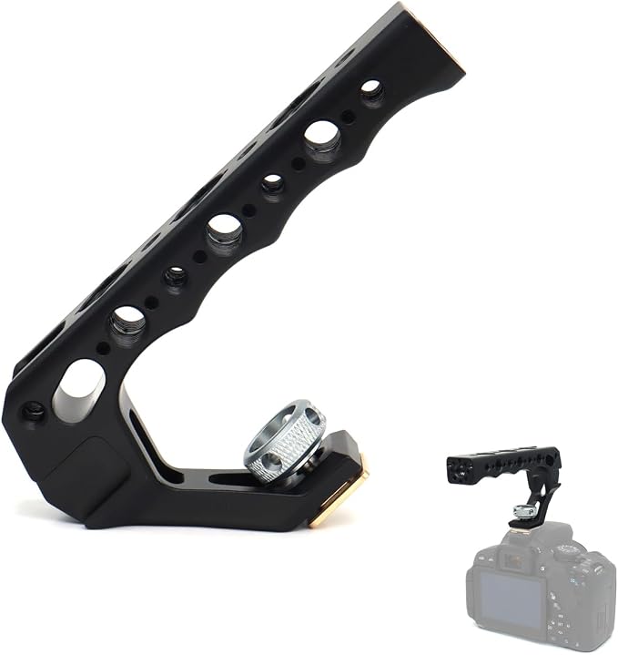 Top Handle Camera Grip with Cold Shoe Base