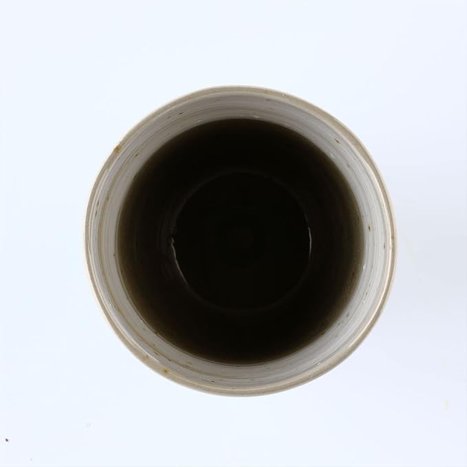 Japanese Tea Cups Handleless Coffee Mugs 6.4 oz Set of 4 | Mino Yaki ceramic