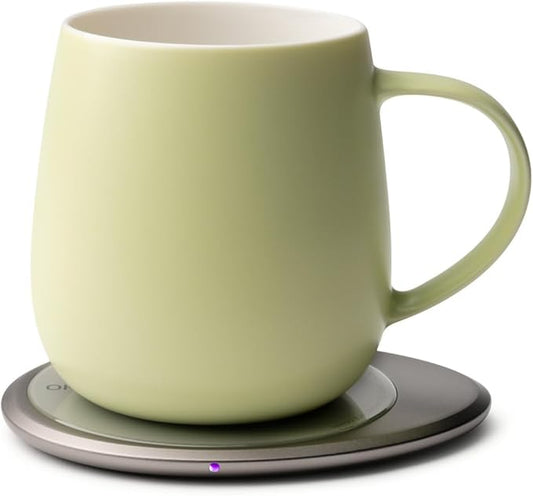 Ui 3 Self-Heating Mug Set – Verde Green | 12 fl oz / 355 mL Ceramic Coffee &