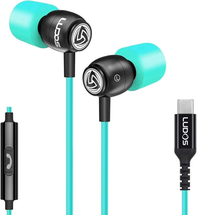 LUDOS Clamor USB C Headphones for iPhone 16 15 Pro Max Plus iPad Pro, 5 Years