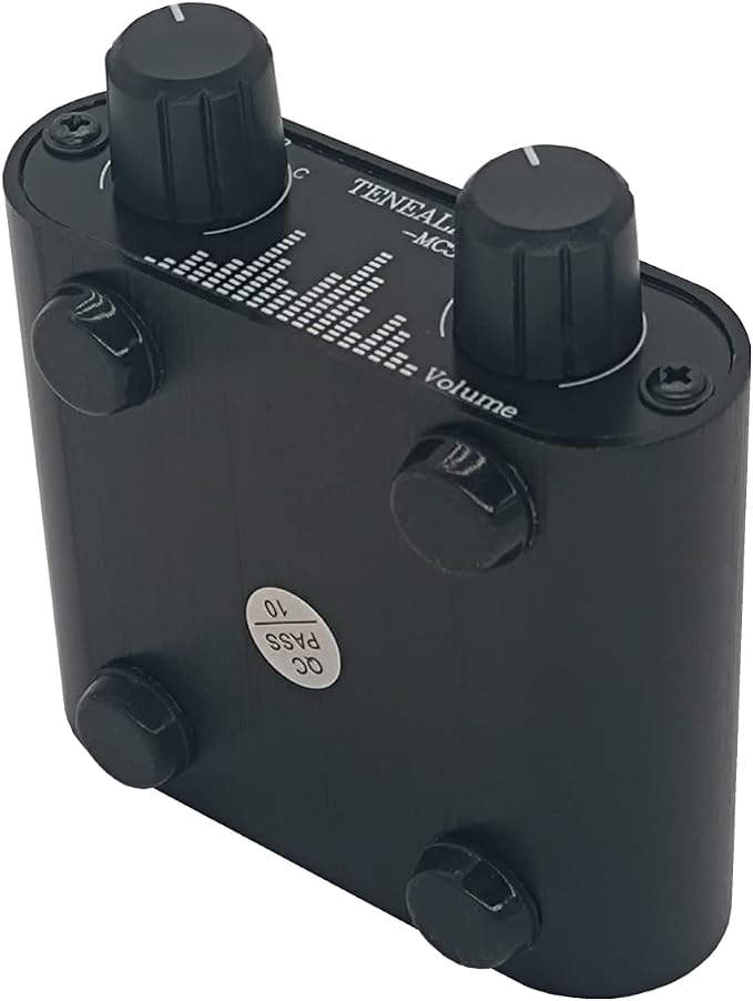3.5mm Audio Switch with line Volume Controller, 3 in 1 Out 1/8" aux switcher