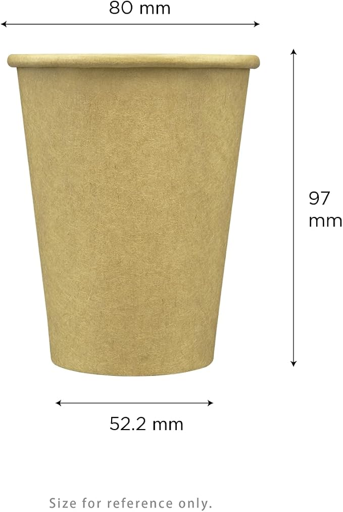 Karat 8 oz Coffee Cups, Kraft Disposable Paper Hot Cups, 1000ct | C-K508K