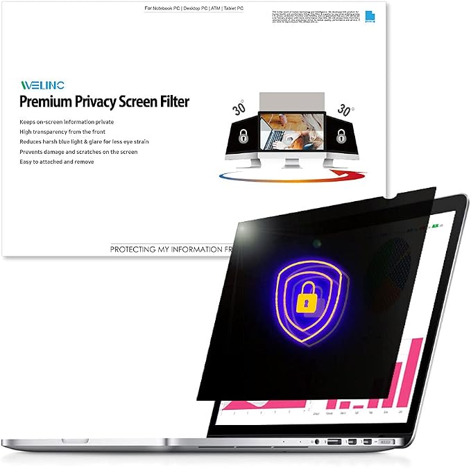 15.4 Inch - 16:10 Aspect Ratio - Laptop Privacy Screen Filter