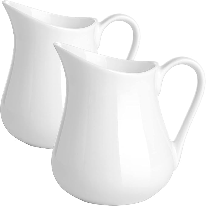 Gurygo 2 Pack 10 Oz Classic White Creamer