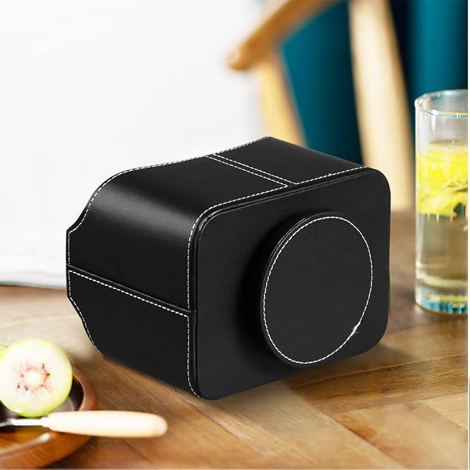 Leather 360° Spinning Remote Control Holder, Pencil Pen Holder
