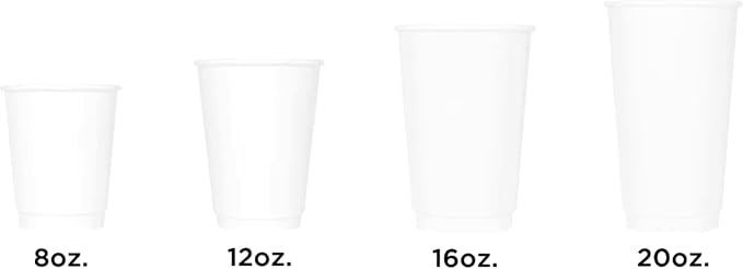 Karat C-KIC520W 20 oz. Insulated Paper Hot Cups