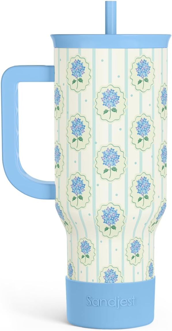 SANDJEST Hydrangea 40oz Tumbler