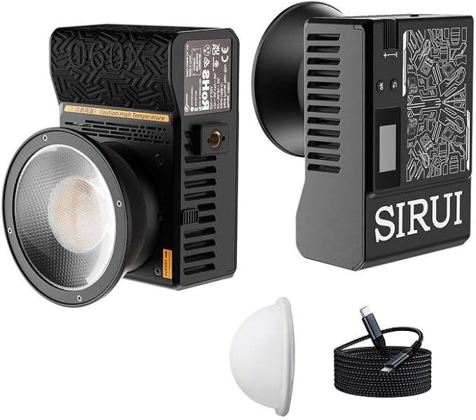 SIRUI C60X 60W Portable Photography Light, Ultra-Quiet 24.9dB & 0.53KG Compact