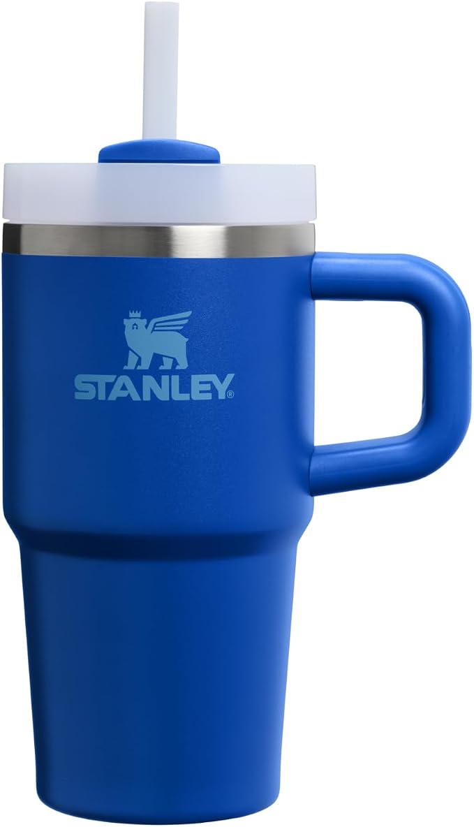 STANLEY Quencher H2.0 Flow State Tumbler, 20 oz, Cobalt | Handle and Straw |