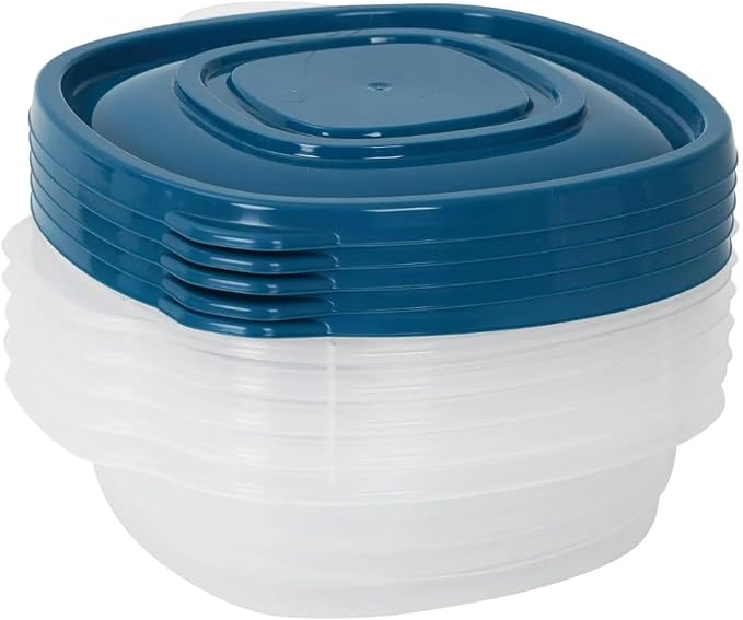 Square Plastic Food Storage Containers