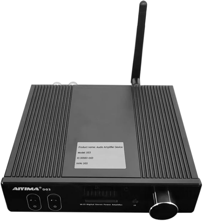 AIYIMA D03 Bluetooth 5.0 DAC Amplifier 150 Watt x 2 Stereo HiFi 2.1 CH Digital