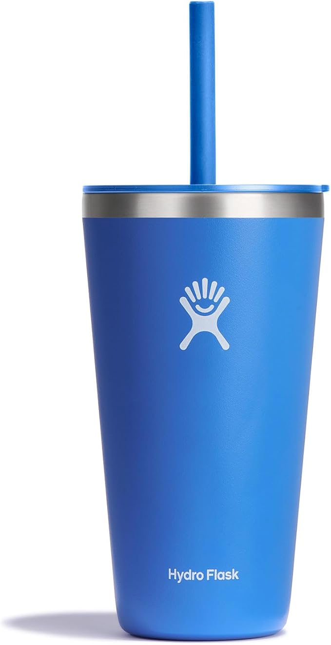 Hydro Flask All Around Tumbler Straw Lid, Insulated Travel Mug, Stainless Steel