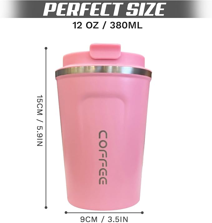 SPLMIFA Travel coffee mugs leak-proof, reusable coffee cups