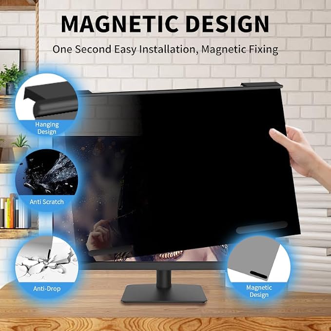 Magnetic Hanging Computer Privacy Screen Filter