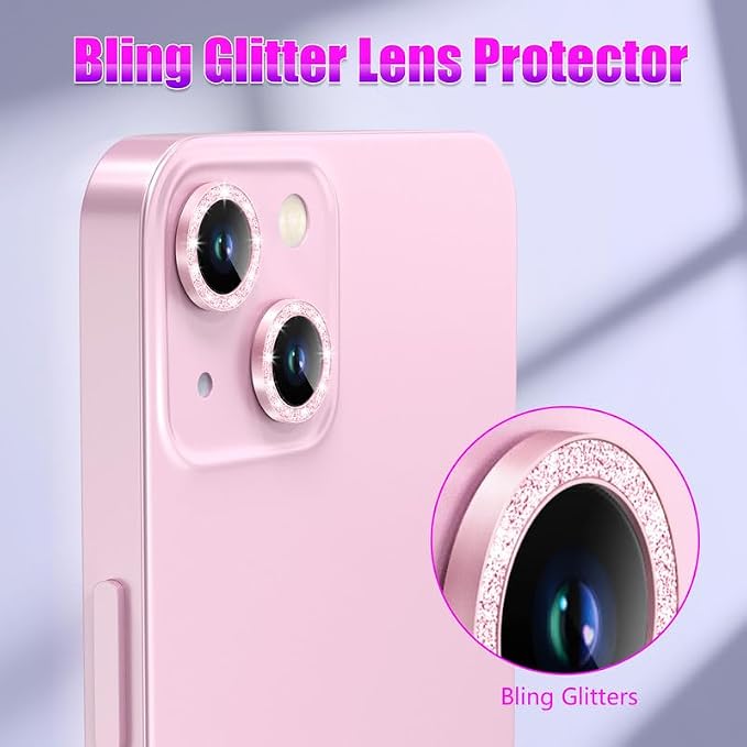AGVEE 3+3 6 Pack for iPhone 13 6.1 inch / 13 Mini 5.4 inch Camera Lens Cover