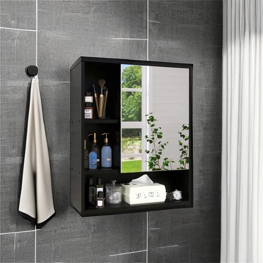 Bathroom Mirror Cabinet Wall Mounted