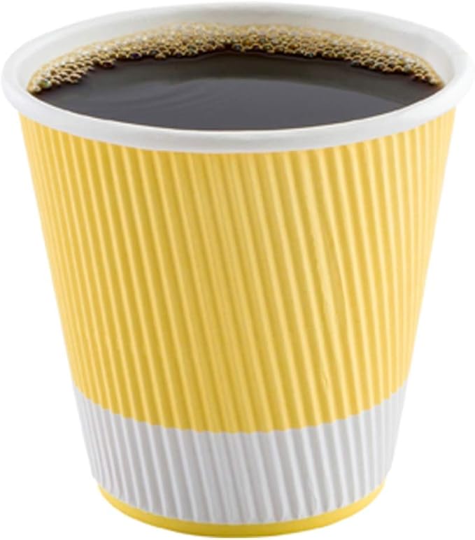 Restaurantware 8 Ounce Double Wall Disposable Coffee Cups, 500 Insulated Light
