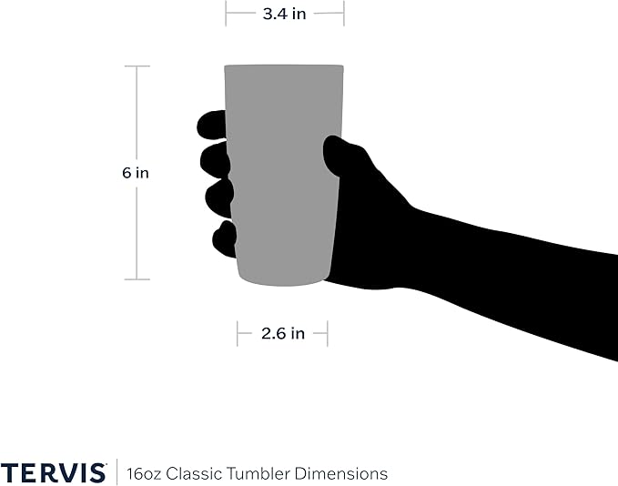 Tervis 16oz Tritan Tumbler | Tabletop Collection, Double-wall Insulated