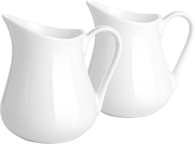 Gurygo 2 Pack 16 Oz Classic White Creamer