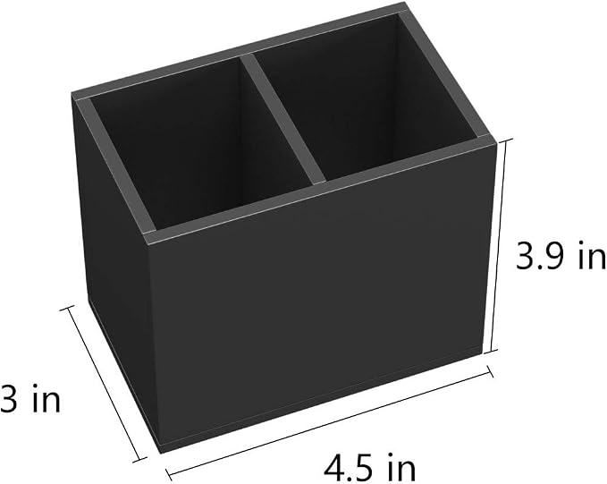 NIUBEE Acrylic Pen Holder 2 Compartments