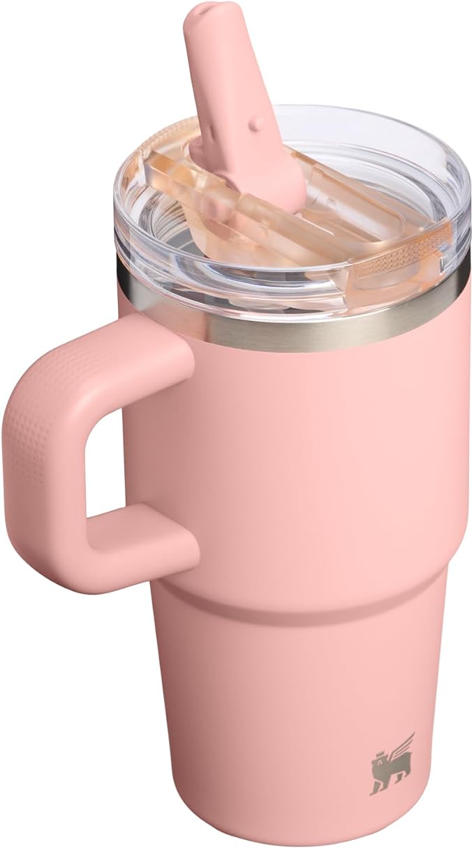 STANLEY Quencher ProTour Flipstraw Tumbler, 20 oz, Peach Rose | Built-In Straw