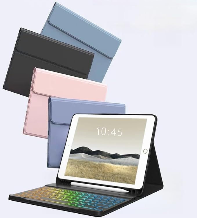 Keyboard Case for Galaxy Tab S6 Lite 10.4 Inch 2024/2022/2020, Slim Lightweight