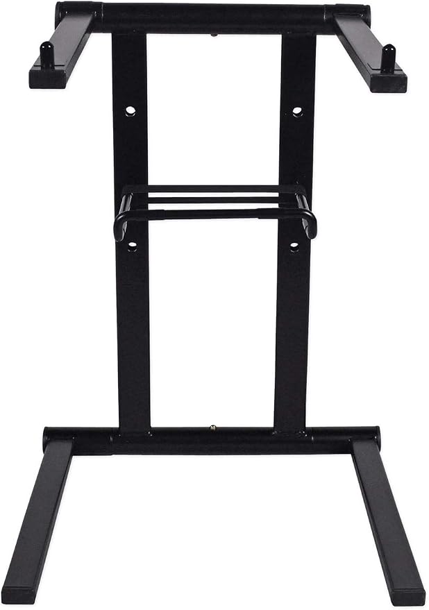 Rockville RLS2400 Lightweight Folding DJ Laptop Stand, Adjustable Height