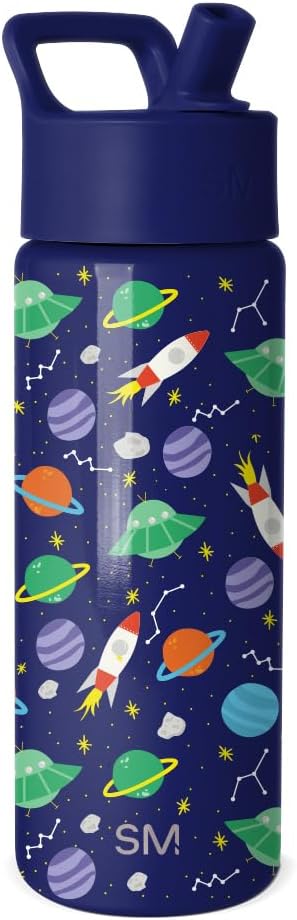Simple Modern Kids Water Bottle & Toddler Cup | 18oz | Space | Insulated