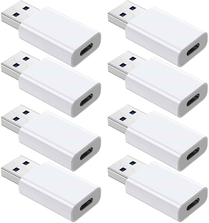 OTG Adapter【8-Pack】 USB-C Female to USB-A Male Adapter, USB to USB C Adapter