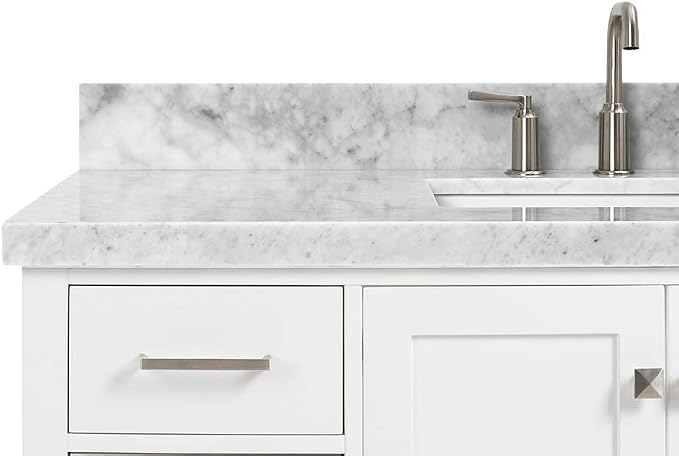 Cambridge 49" White Bathroom Vanity