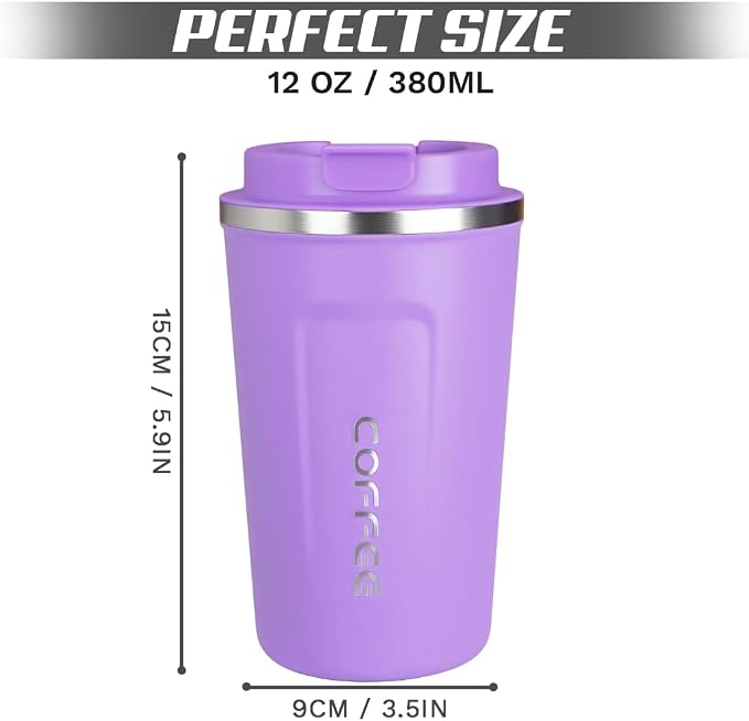 SPLMIFA Travel coffee mugs leak-proof, reusable coffee cup