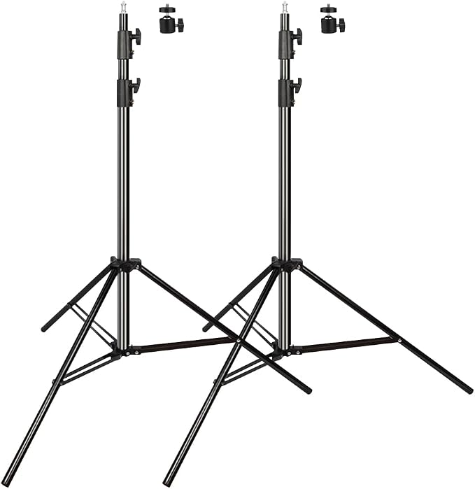 Aluminum Alloy Light Stand 9.5 Feet/2.8m Adjustable Spring Cushioned